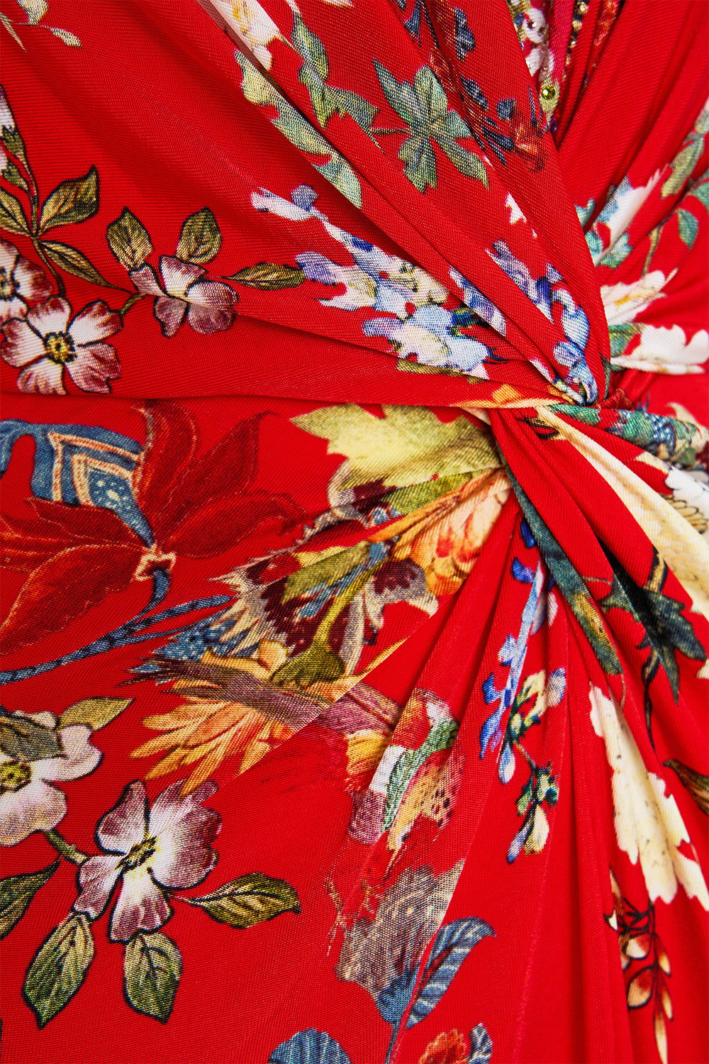 STRAPPY DRESS WITH TWIST FRONT LISBOA LUXE