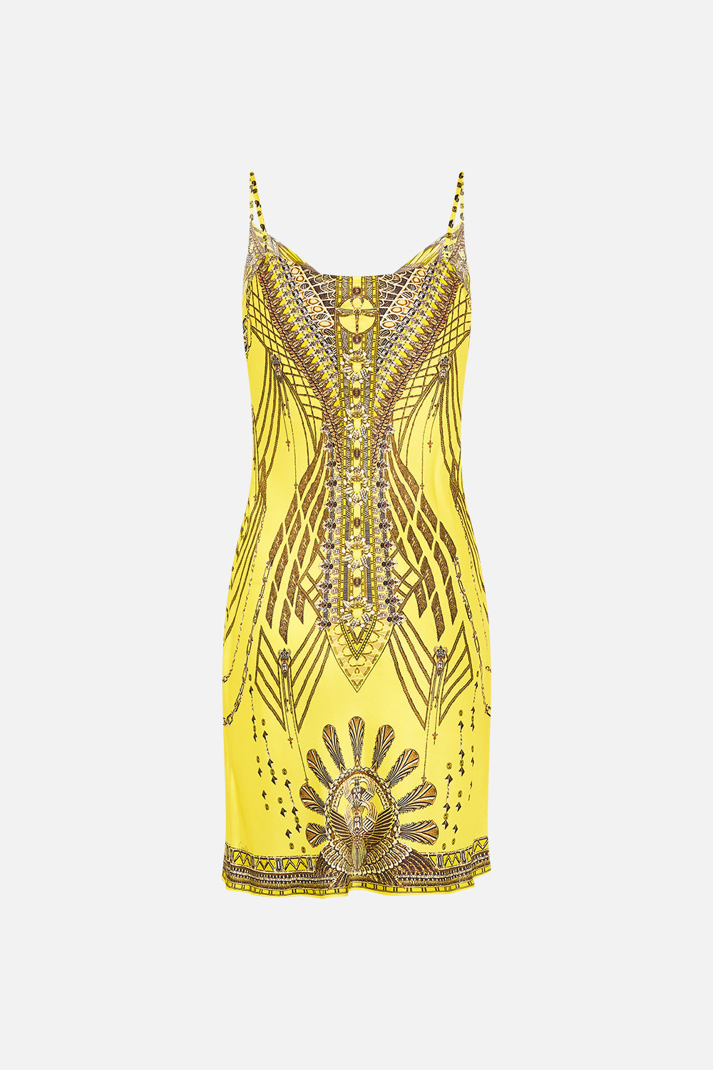 CAMILLA Short Bias Slip Shrine of Sunshine