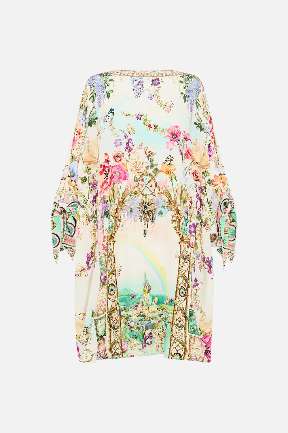 TIE SLEEVE SHORT V NECK KAFTAN MUNCHKINLAND