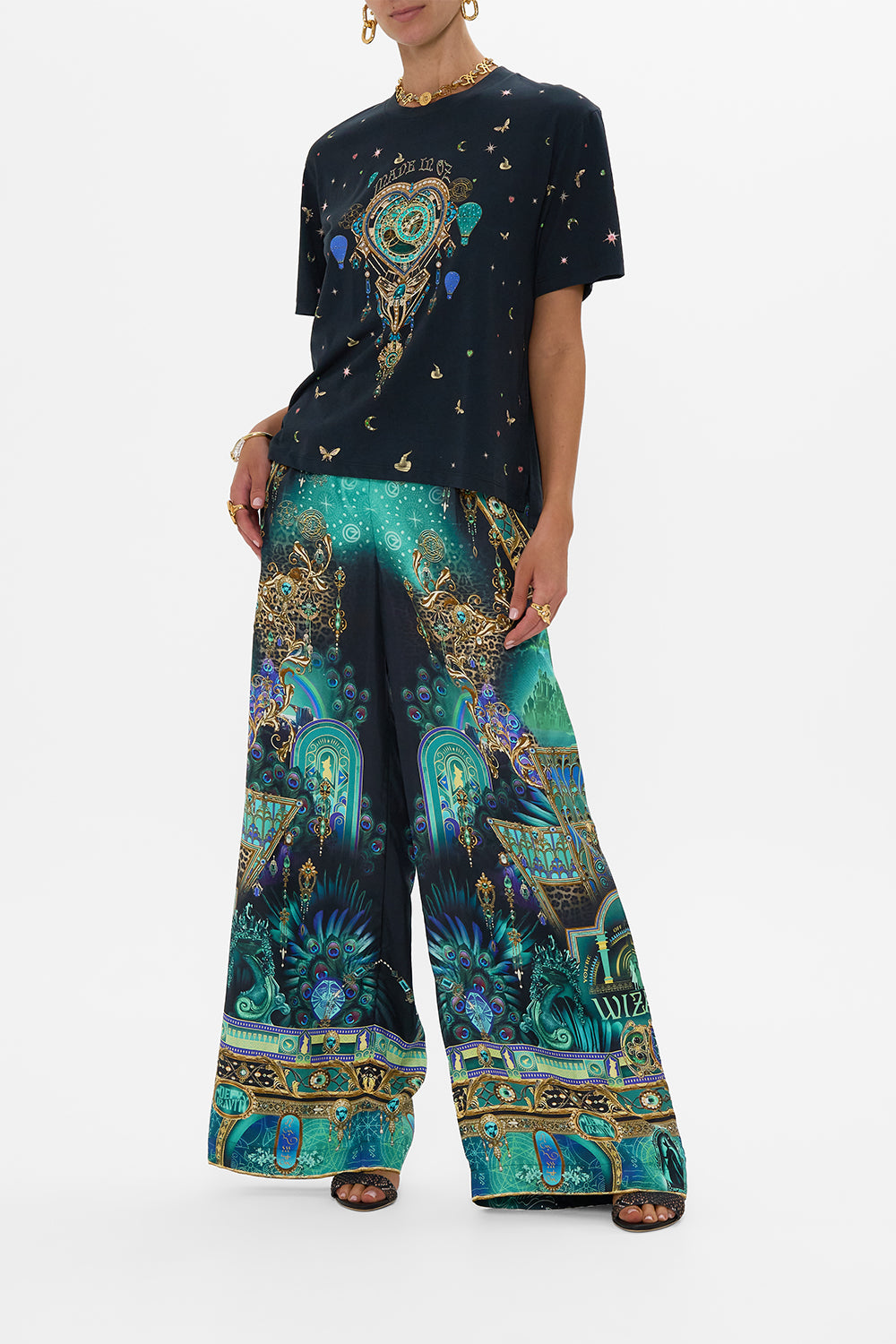 CAMILLA Green/Black Classic Tee Defy Gravity