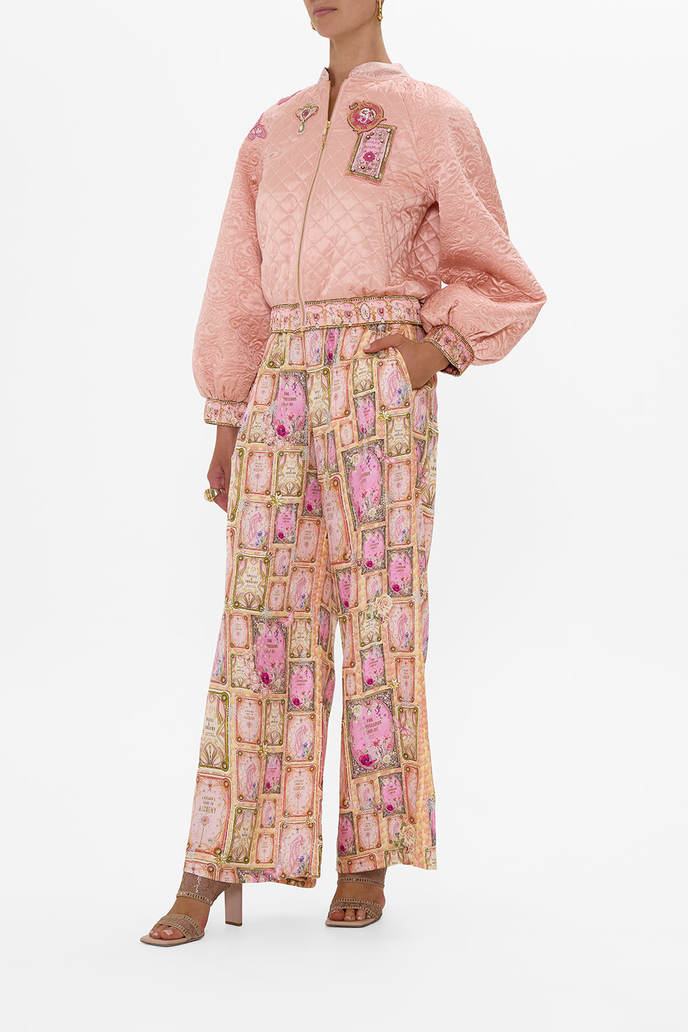 CAMILLA Blouson Sleeve Bomber in Totally Ozmopolitan Print