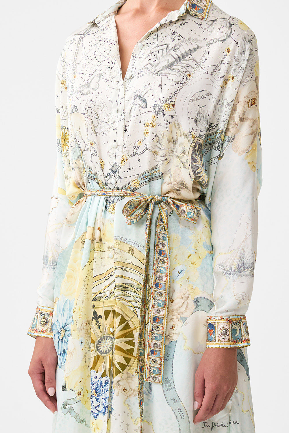 COLLARED BUTTON THROUGH DRESS MY LUCKY STARS