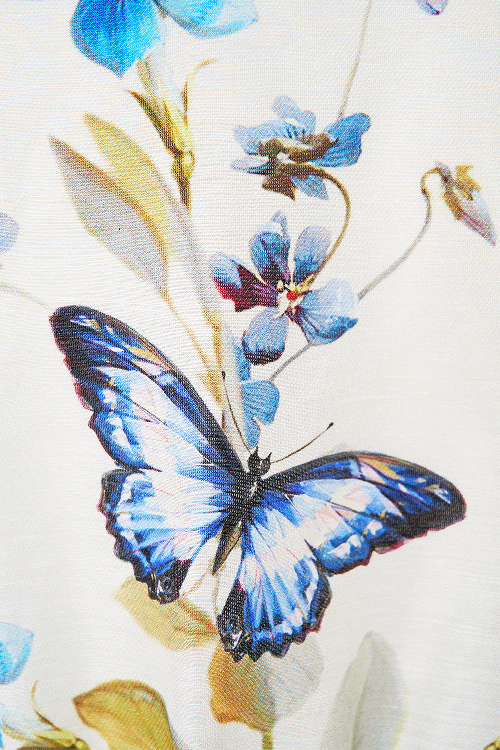 SHIRT DRESS WITH A LINE SKIRT BOTANICAL BALLADS