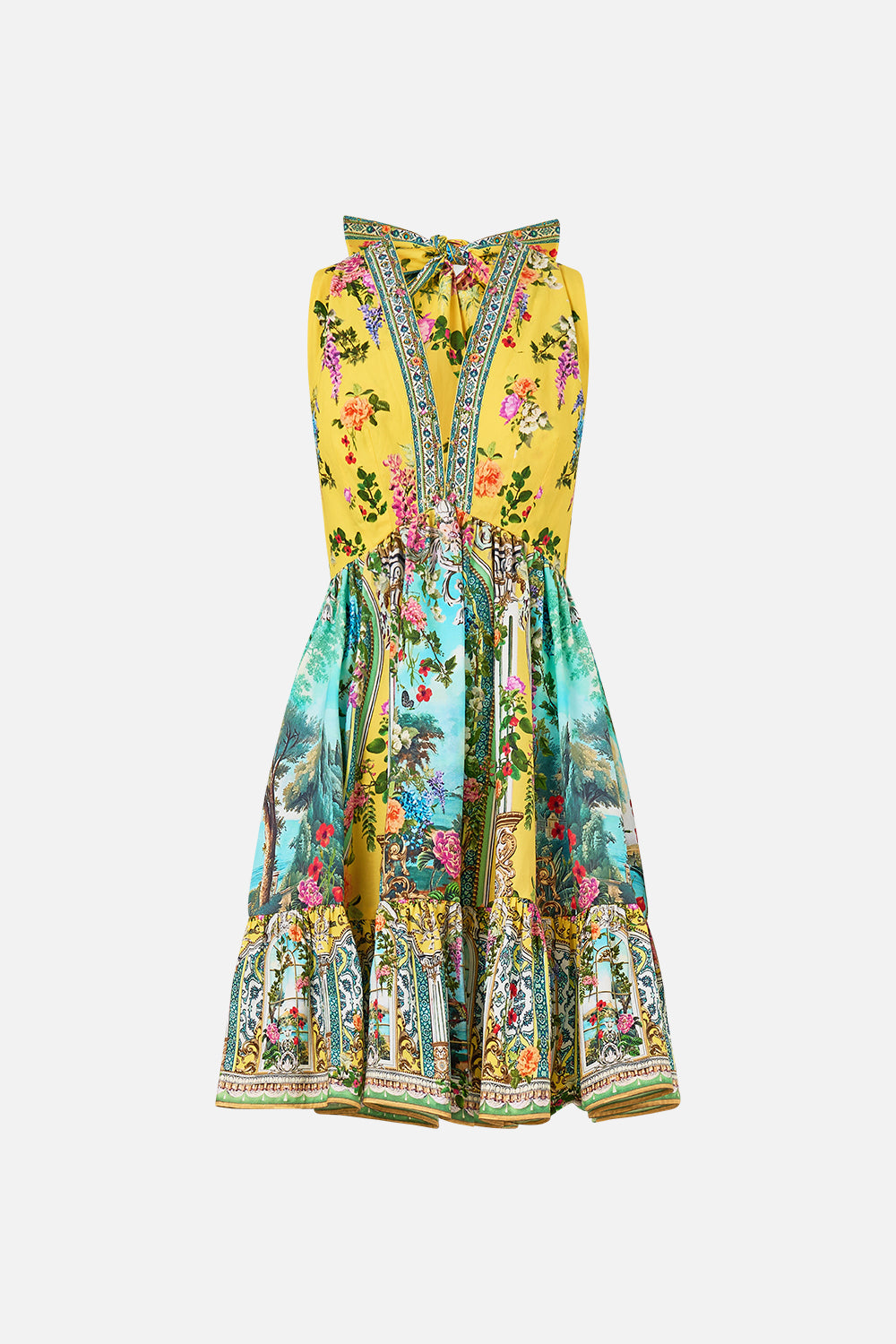 RUFFLE HEM HALTER SHORT DRESS TALES OF TOPKAPI PALACE