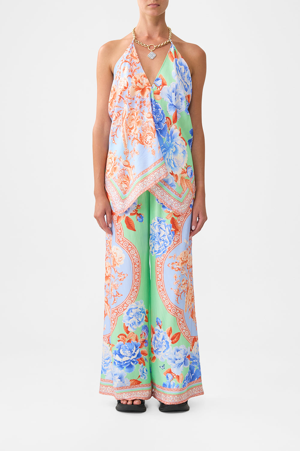 KNOTTED SCARF TOP TOPKAPI POP