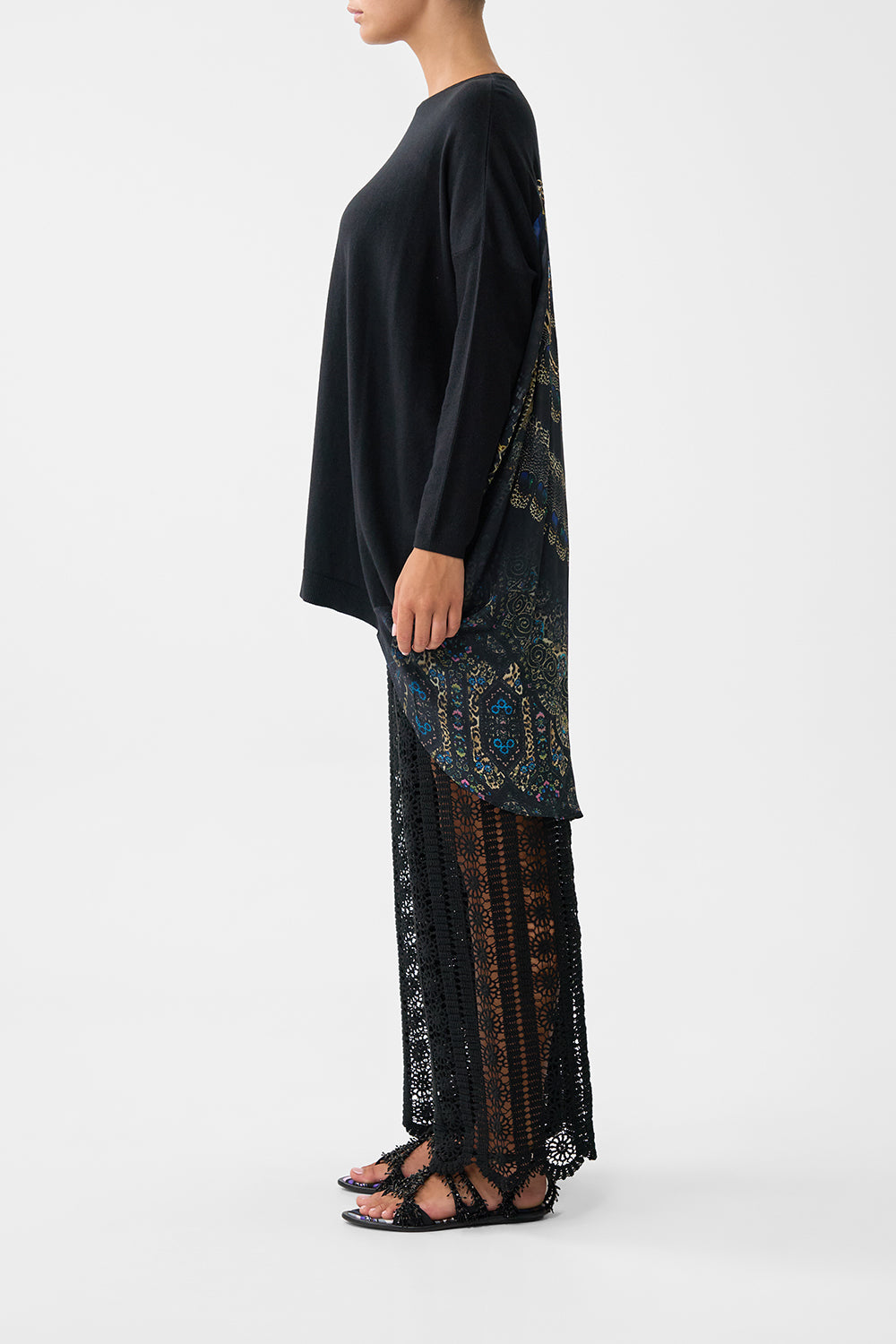 LONG SLEEVE JUMPER WITH PRINT BACK SONG OF THE SOLSTICE