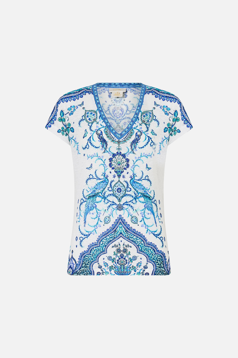 V NECK FITTED TEE ISNIK LULLABY