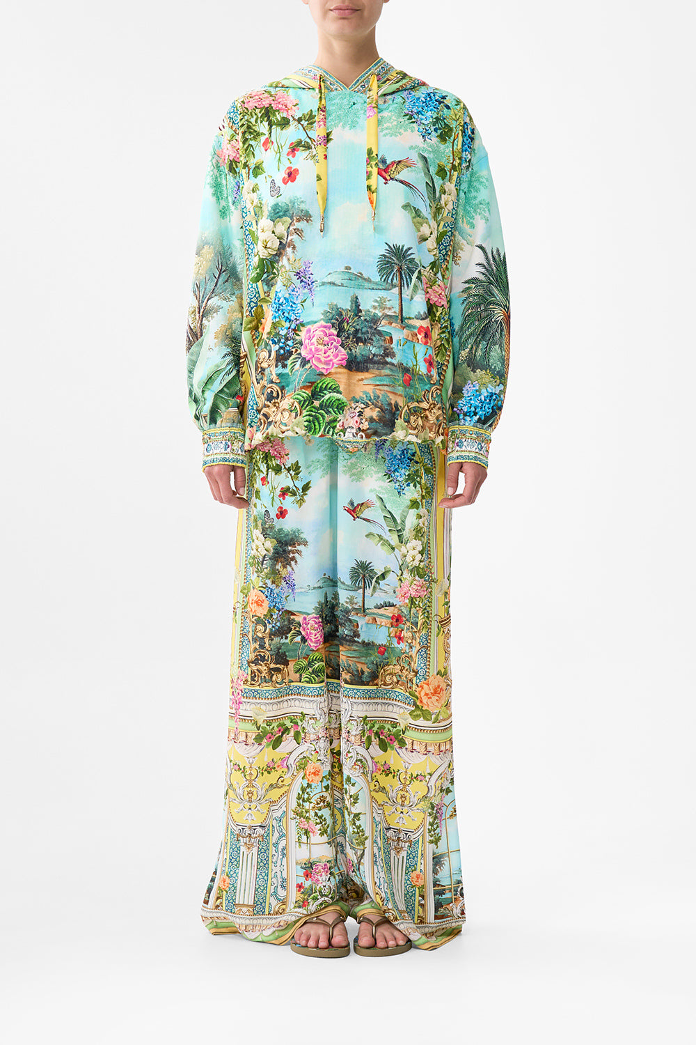 SILK BAND OVERSIZED HOODIE WITH BUTTERFLIES TALES OF TOPKAPI PALACE