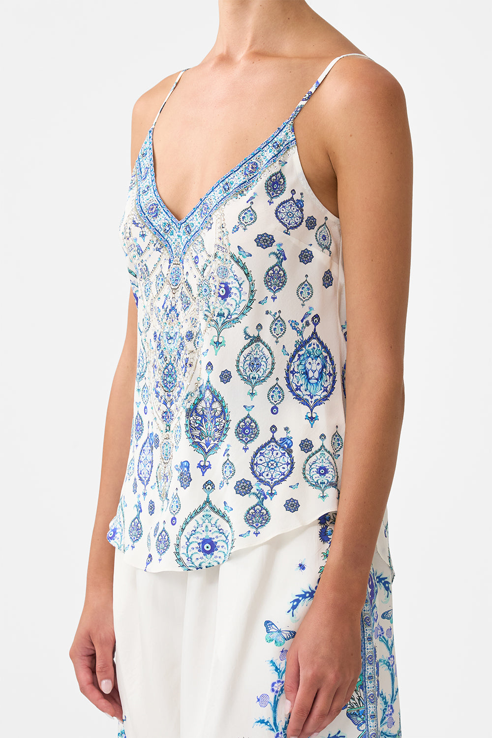 V-NECK BIAS CAMI ISNIK LULLABY