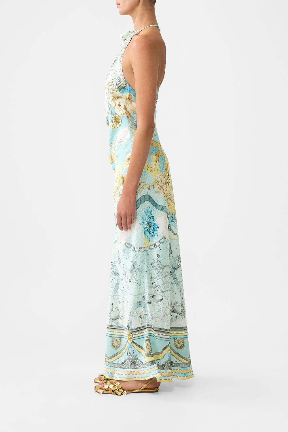 HALTER CHAIN SLIP DRESS MY LUCKY STARS