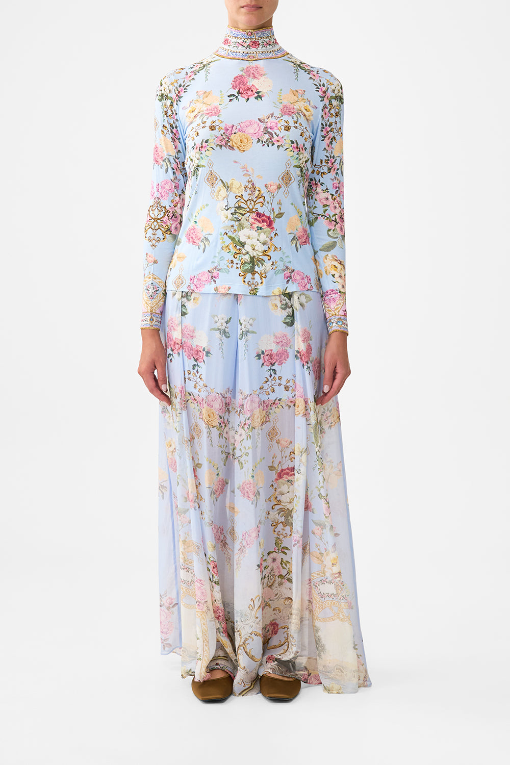 JERSEY TURTLENECK TILED IN TIME