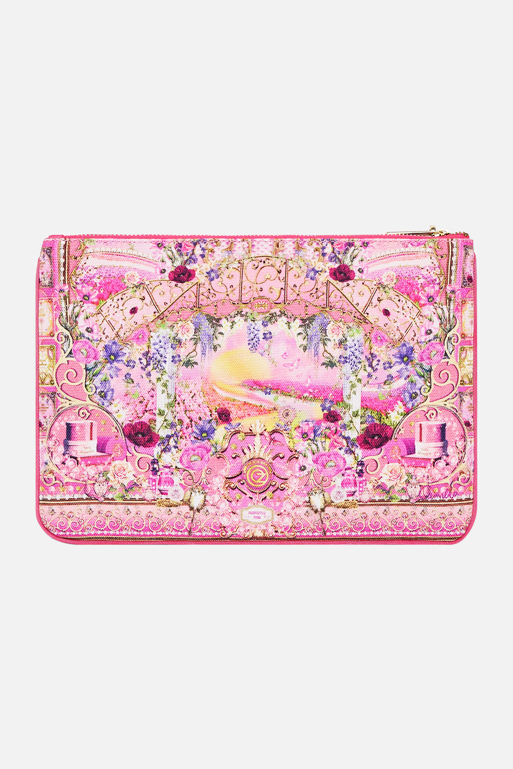 CAMILLA Small Canvas Clutch in Totally Ozmopolitan Print