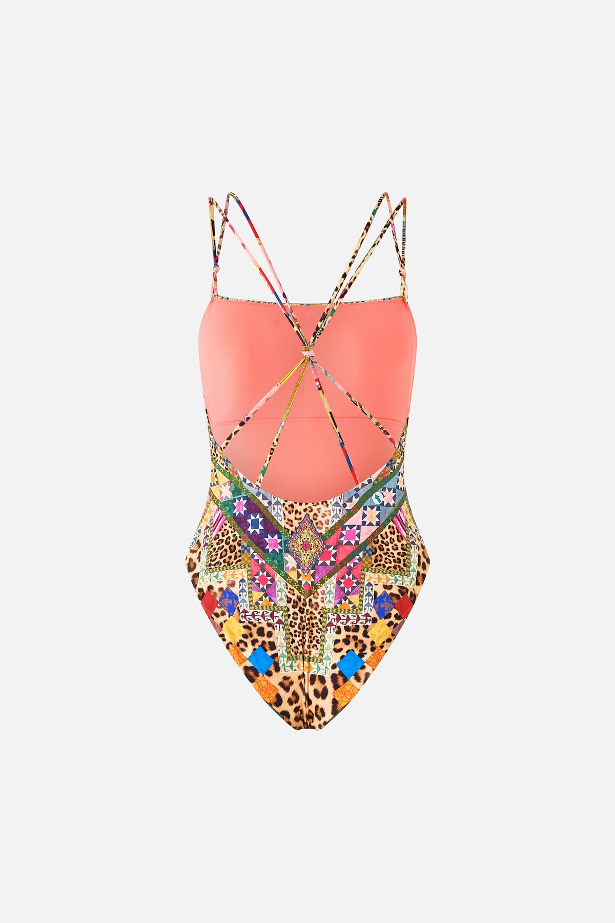 STRAIGHT NECK DOUBLE STRAP BUTTON ONE PIECE EMBROIDERED EVER AFTER