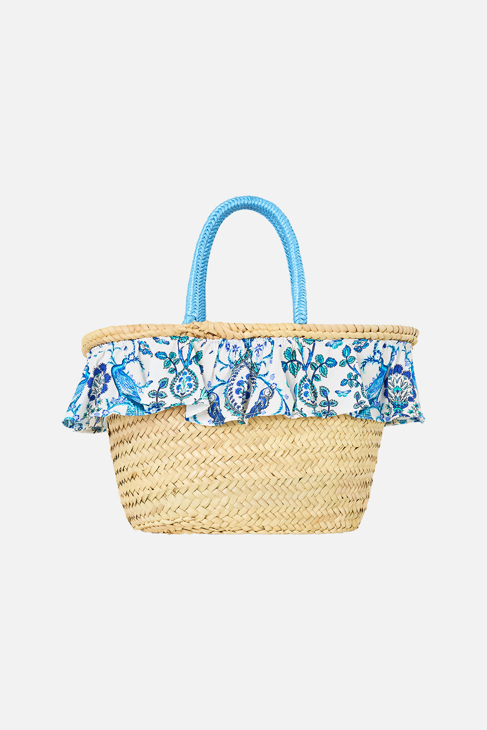 RAFFIA TOTE WITH FRILL EDGE ISNIK LULLABY