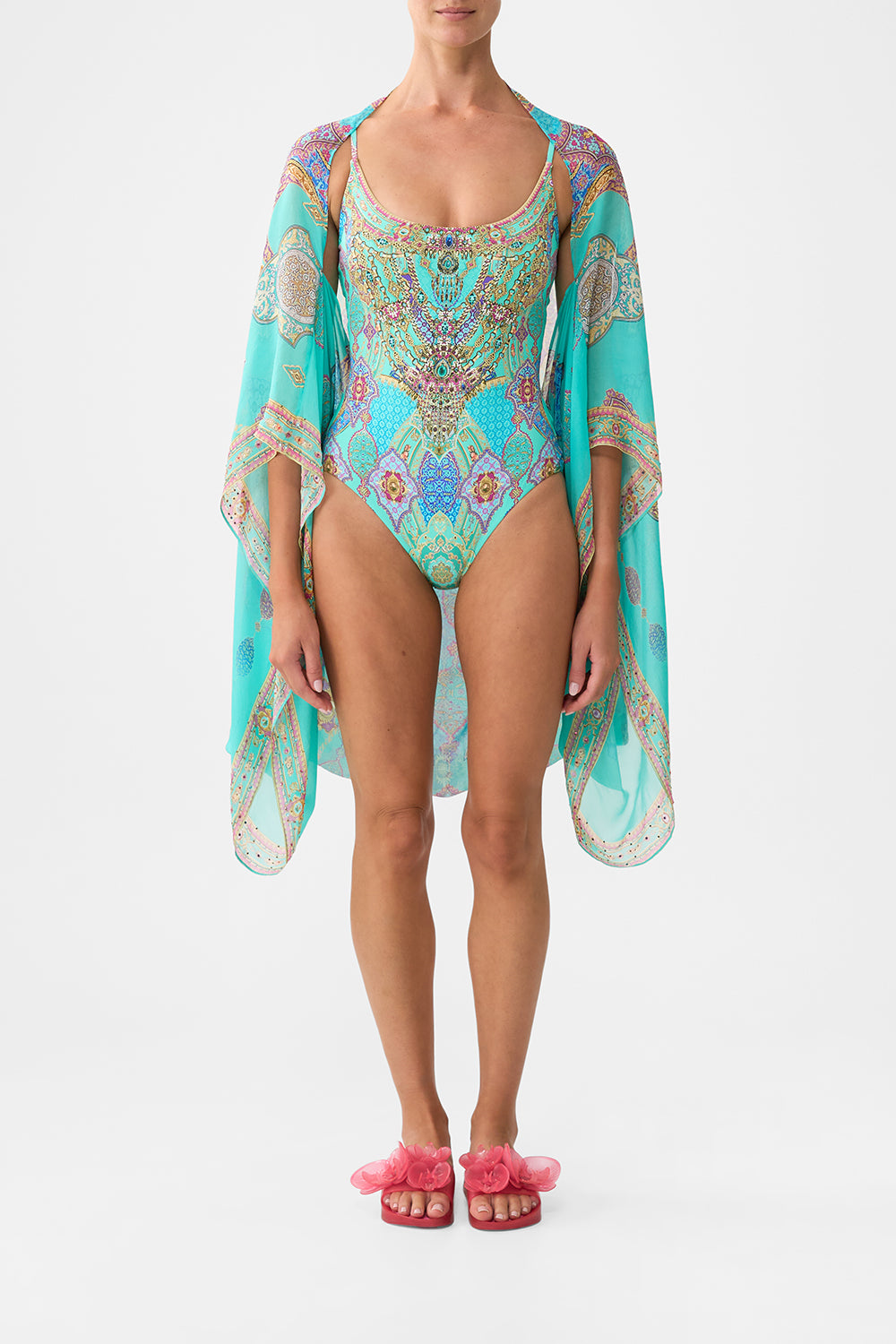 SILK CHIFFON SHRUG THE CONCUBINES CORRIDOR