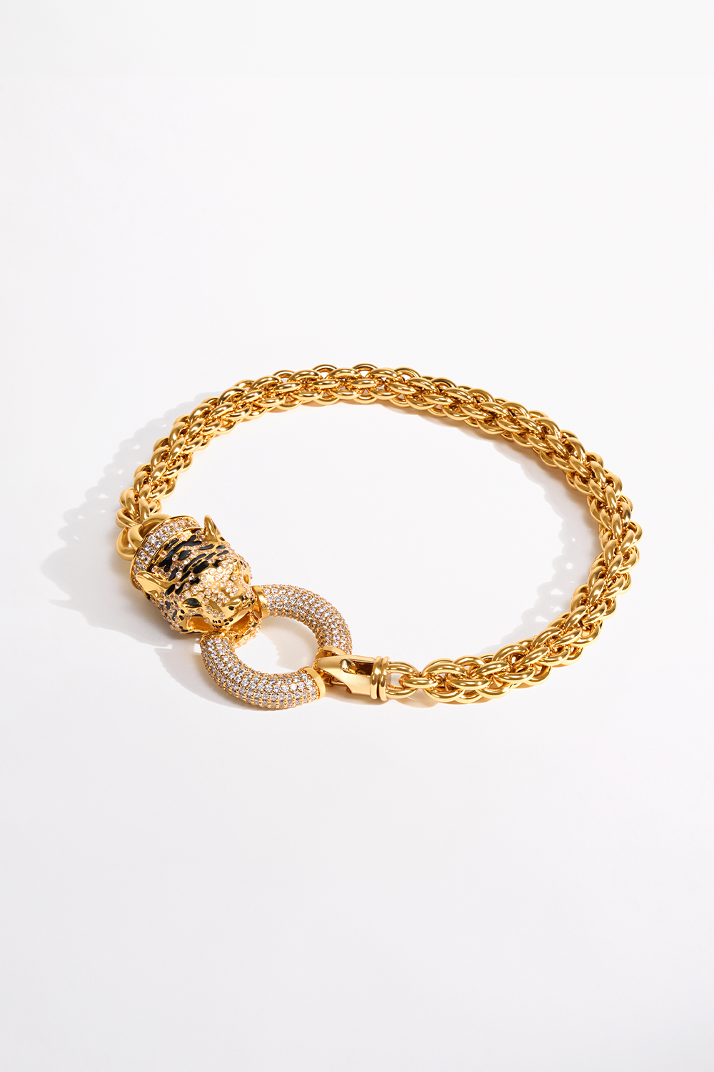 CAMILLA Fierce Folklore Chain Necklace in Gold print