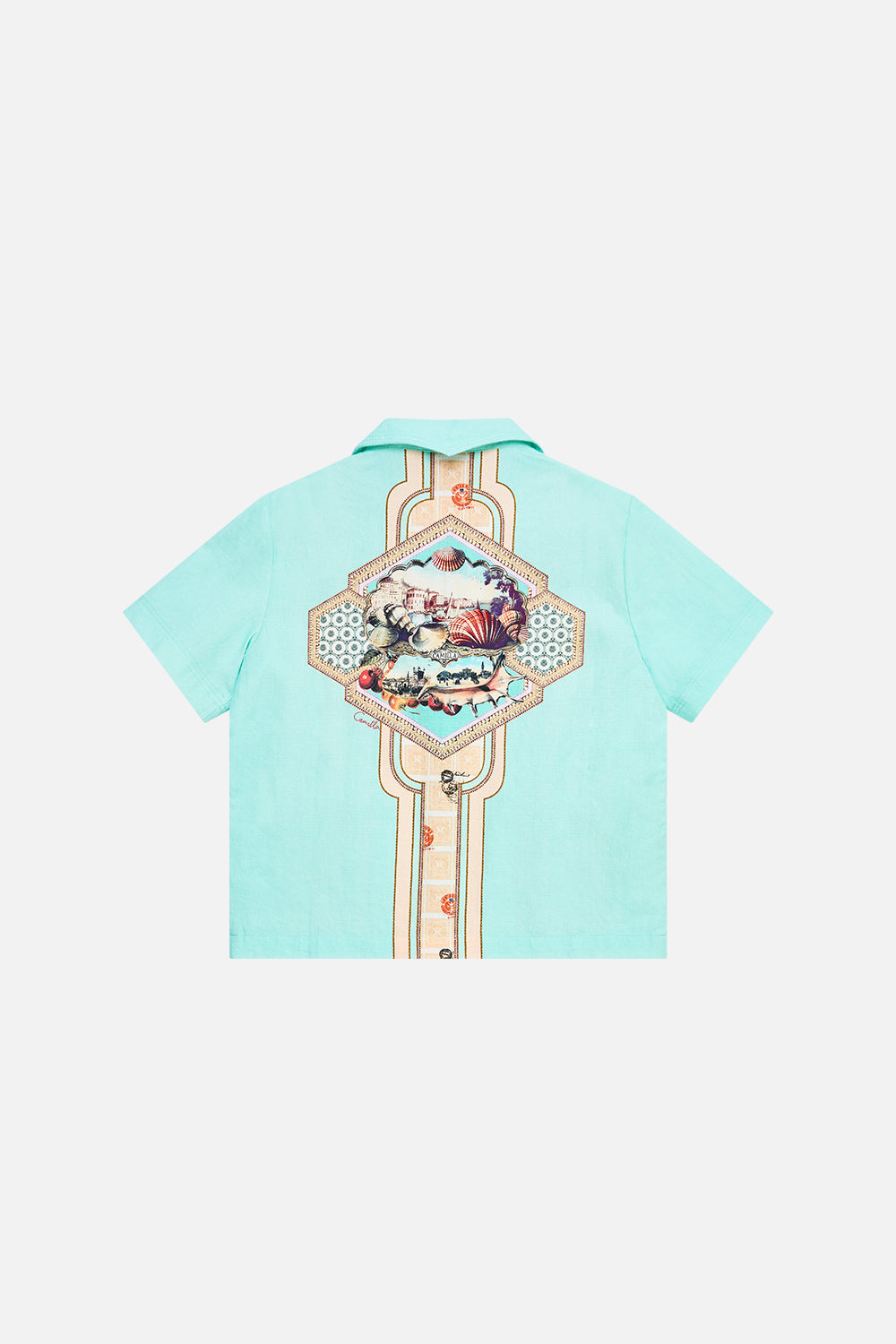 BOYS SHORT SLEEVE CABANA SHIRT WITH LOVE FROM TÜRKIYE