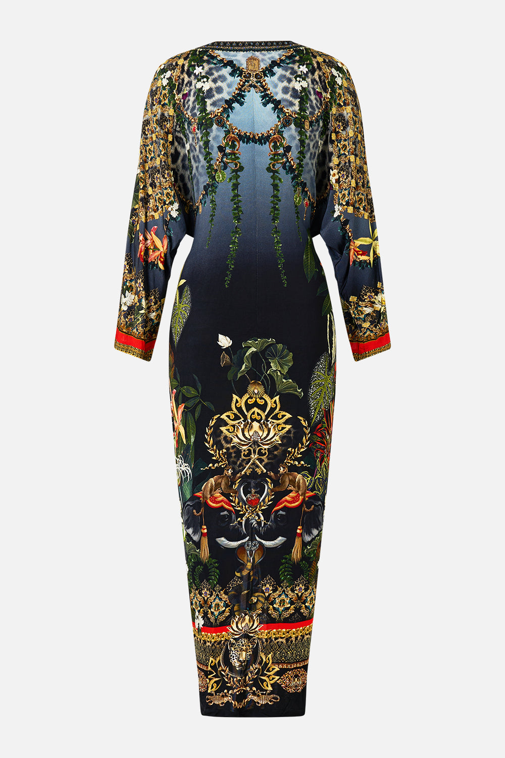 LONG SPLIT FRONT TWIST DRESS READY FOR MY WELCOME DRINK