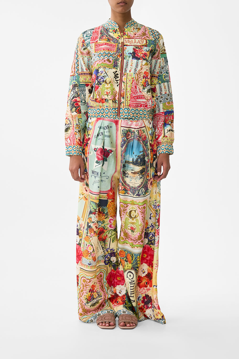 The CAMILLA Bomber Jacket in our Soap Opera print.