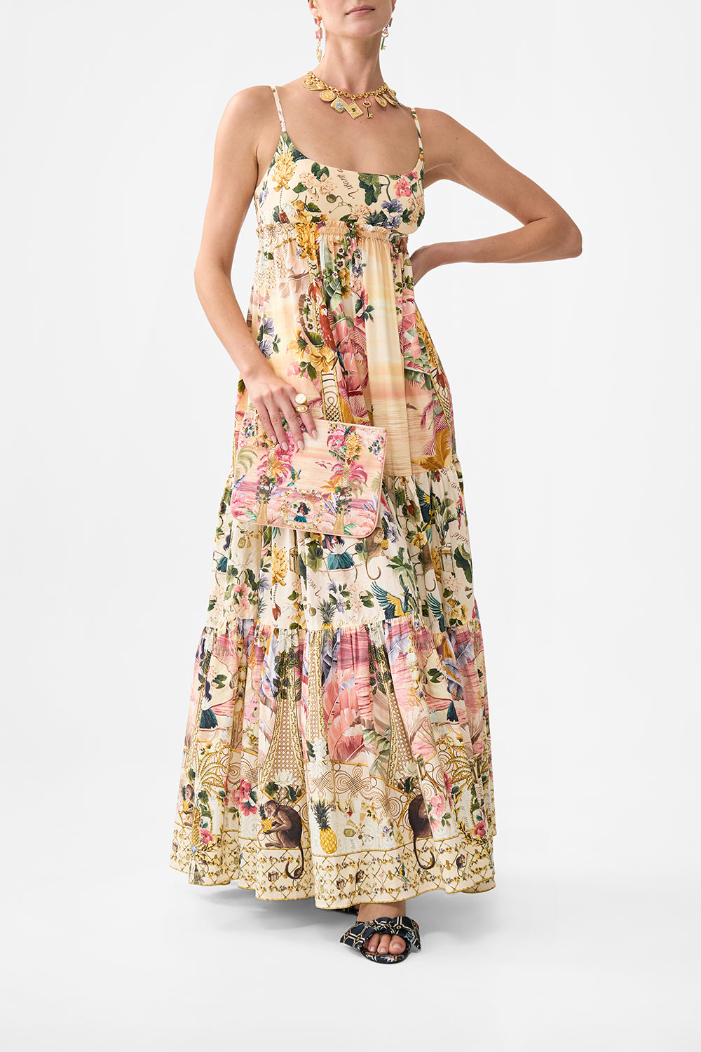 SMALL CANVAS CLUTCH WELCOME TO THE WHITE LOTUS