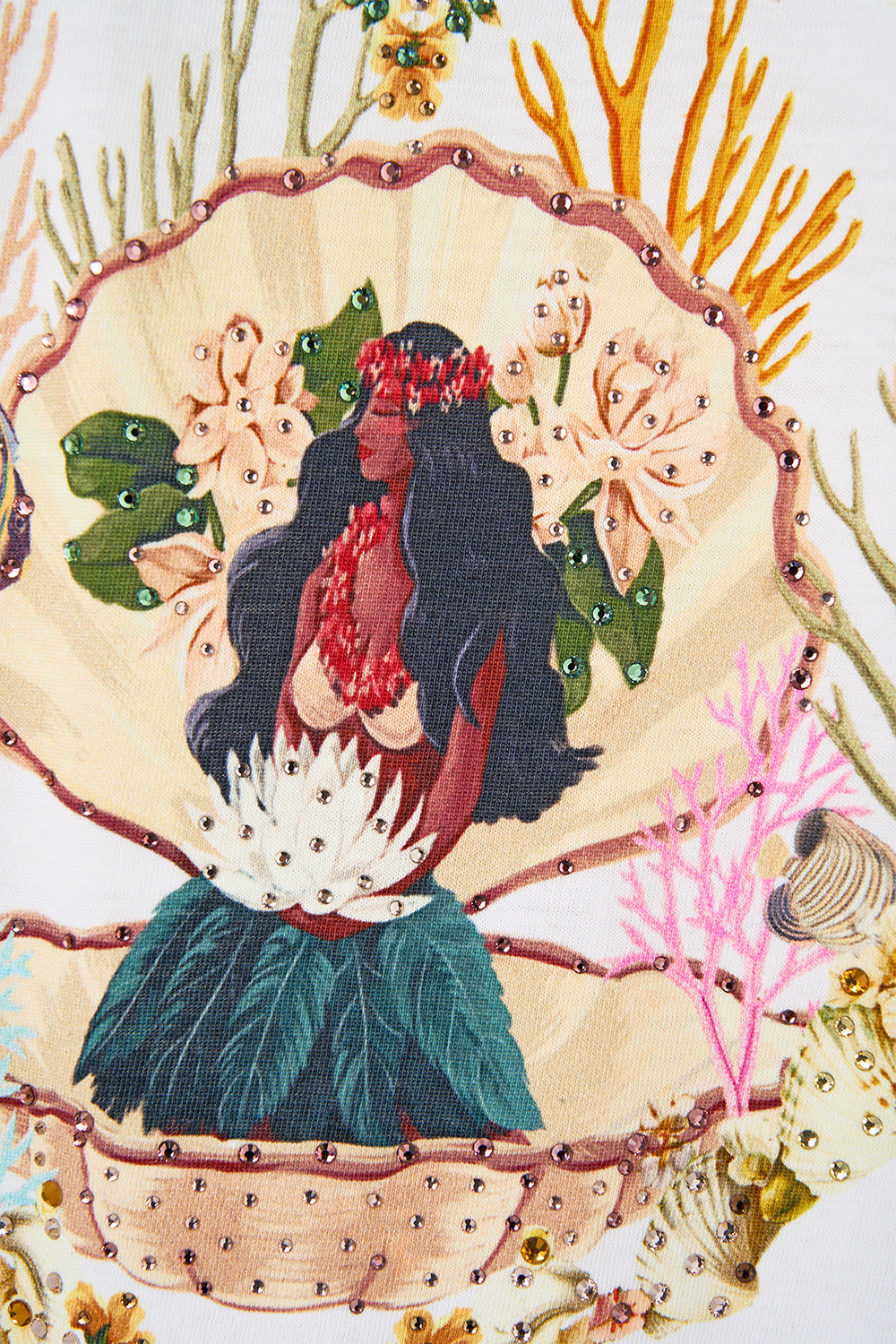 SLIM FIT ROUND NECK T-SHIRT WELCOME TO THE WHITE LOTUS