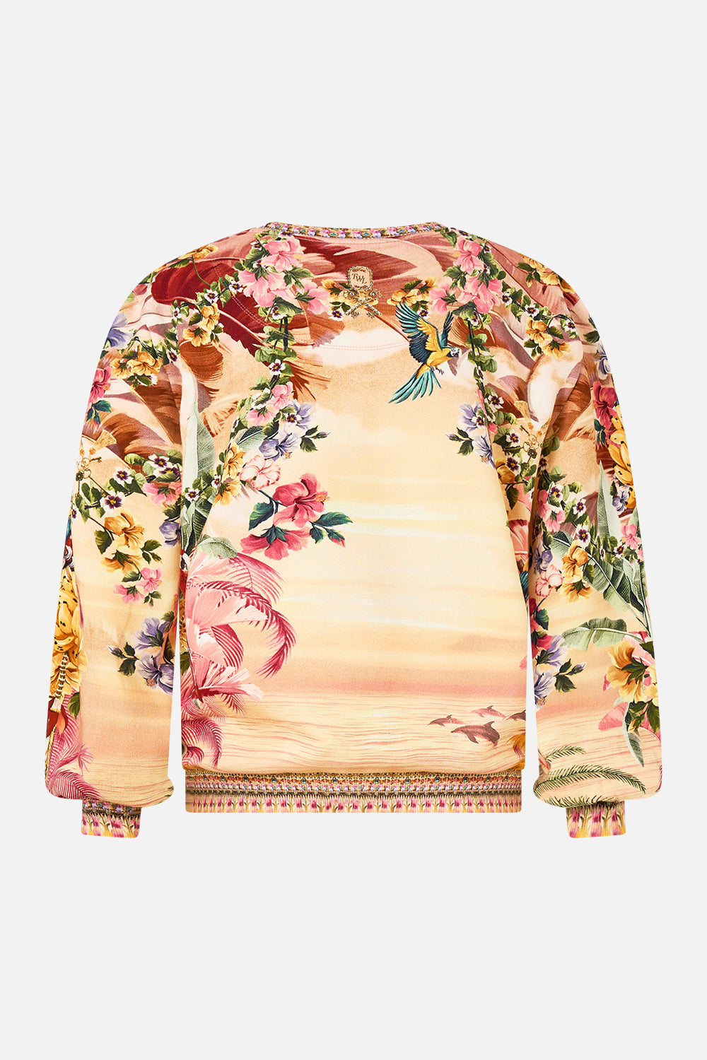 BLOUSON SLEEVE SWEATER WELCOME TO THE WHITE LOTUS