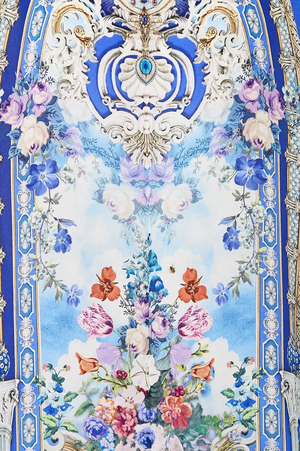 TIE SLEEVE SHORT V NECK KAFTAN OTTOMAN OPULENCE