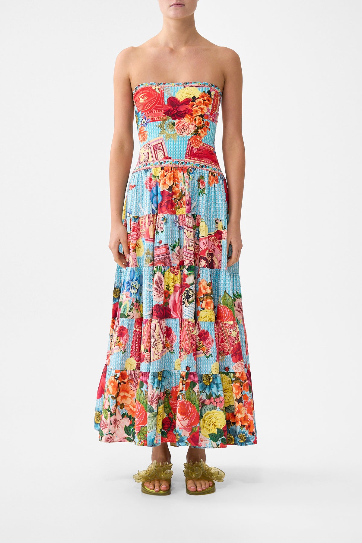 JERSEY SPLICED TIERED SKIRT PAPERS AND CURIOUS CAPERS