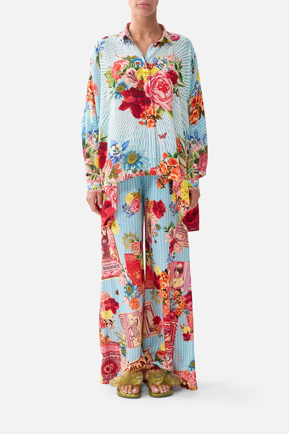 WIDE BODY COLLARED BLOUSE PAPERS AND CURIOUS CAPERS