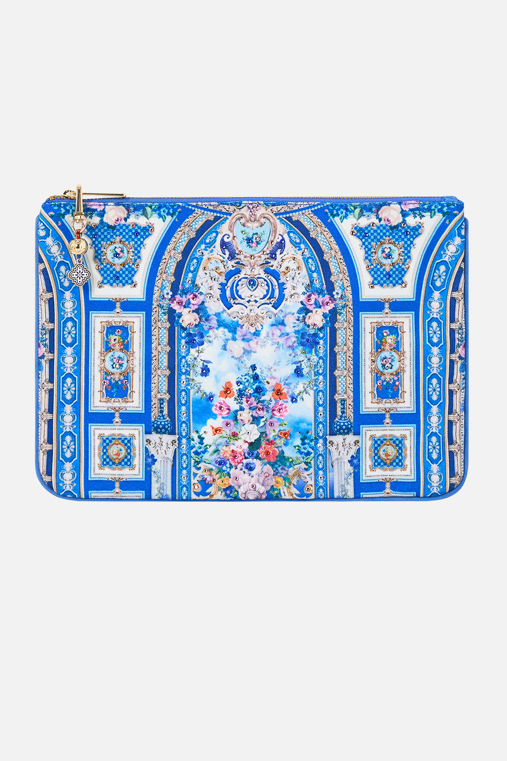 SMALL CANVAS CLUTCH OTTOMAN OPULENCE