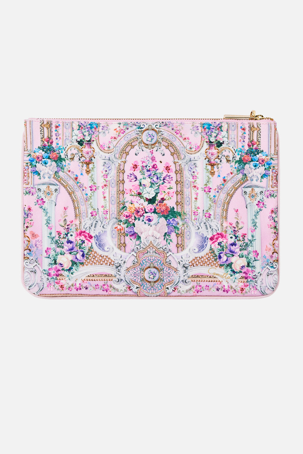 SMALL CANVAS CLUTCH PALATIAL PASTELS