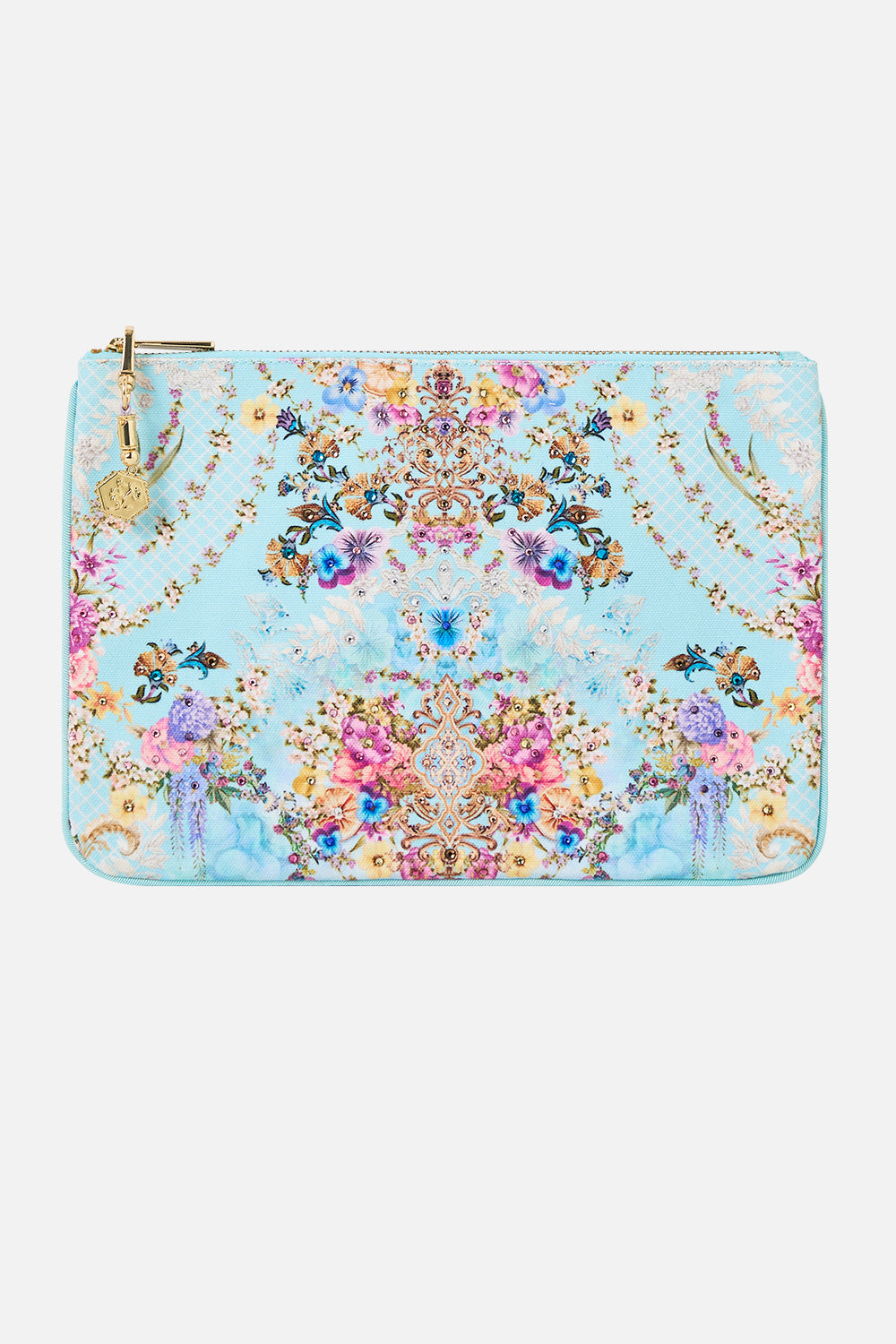 SMALL CANVAS CLUTCH BAZAAR BLOOMS