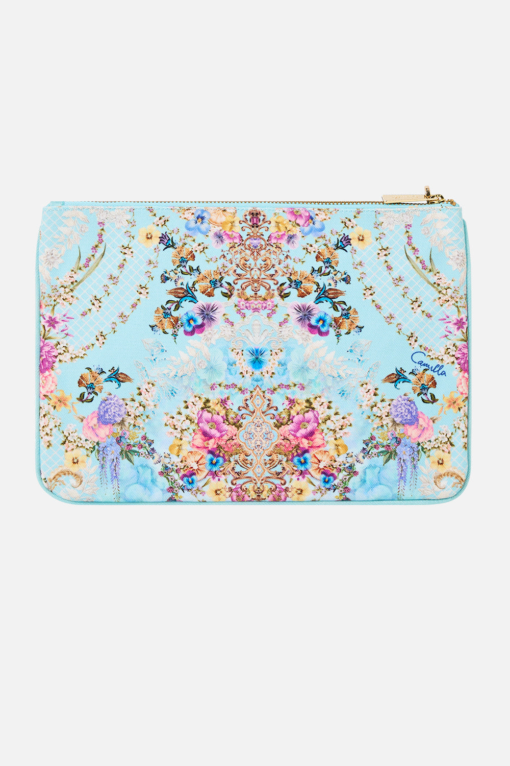 SMALL CANVAS CLUTCH BAZAAR BLOOMS