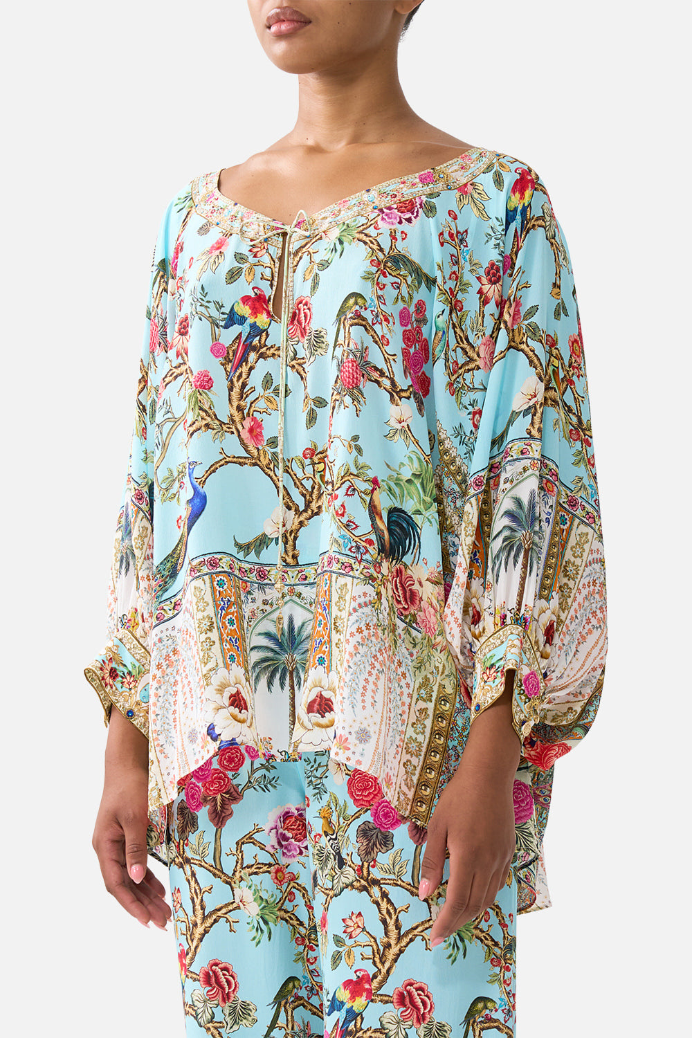 RAGLAN SLEEVE BLOUSE WITH CUFF SULTANS AND QUEENS