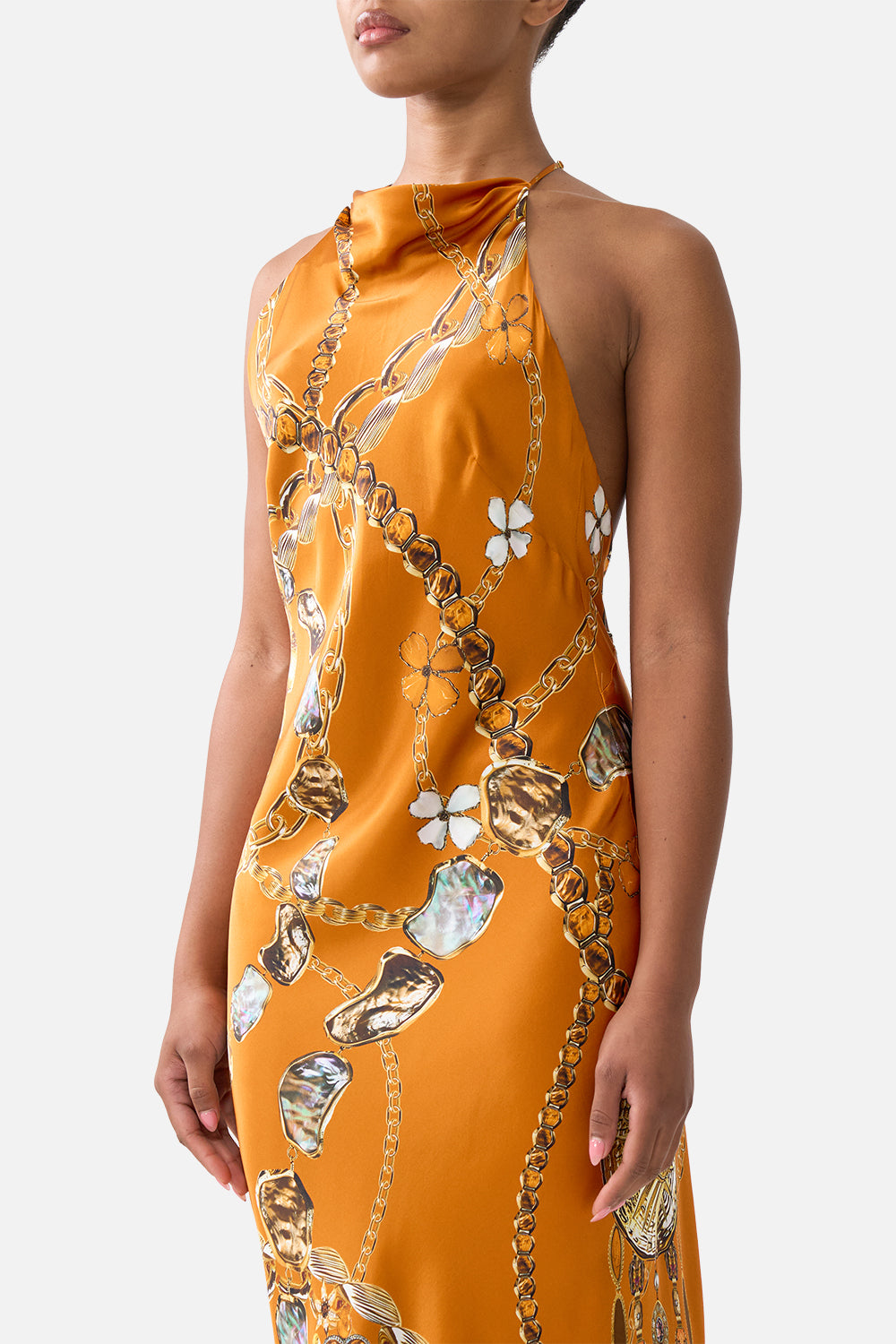 HALTER CHAIN SLIP DRESS TALISMANS OF TURKIYE