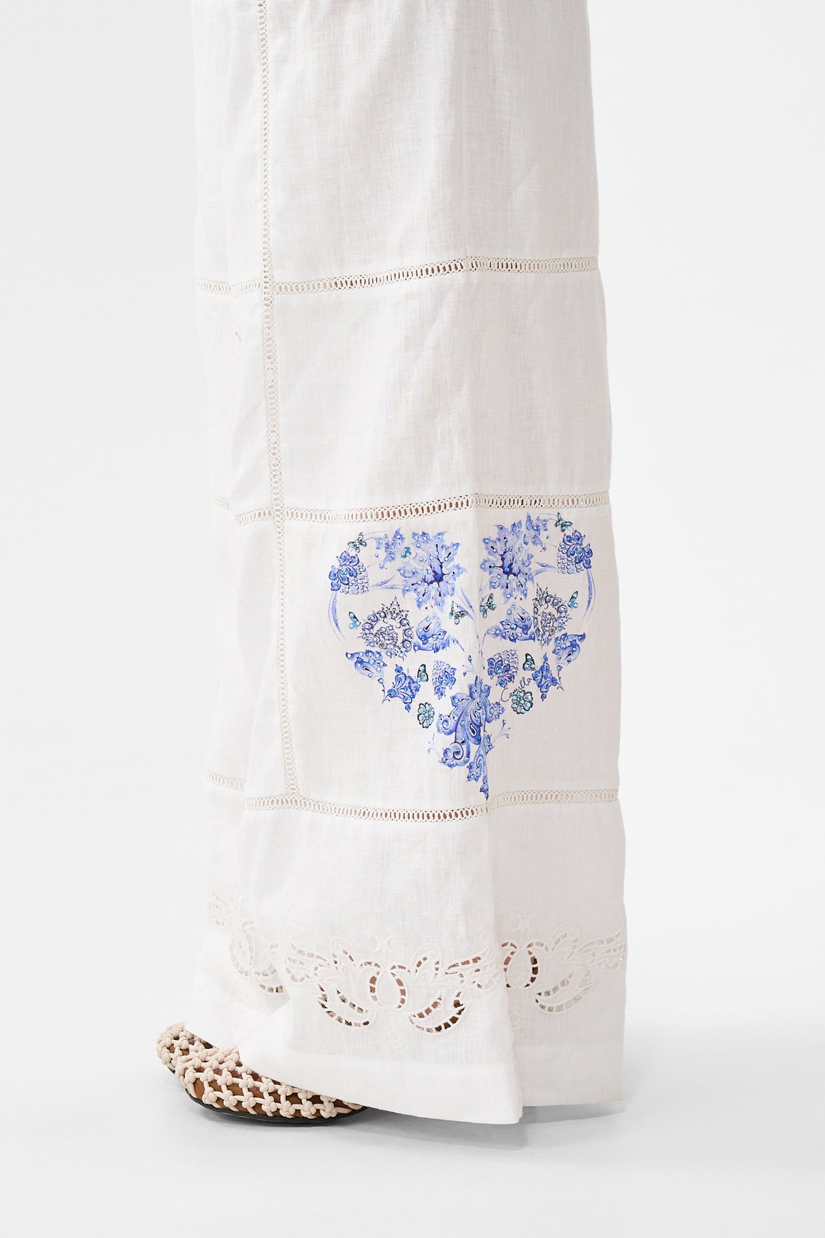 WIDE LEG WAISTED PANT ALL ABOUT THAT LACE