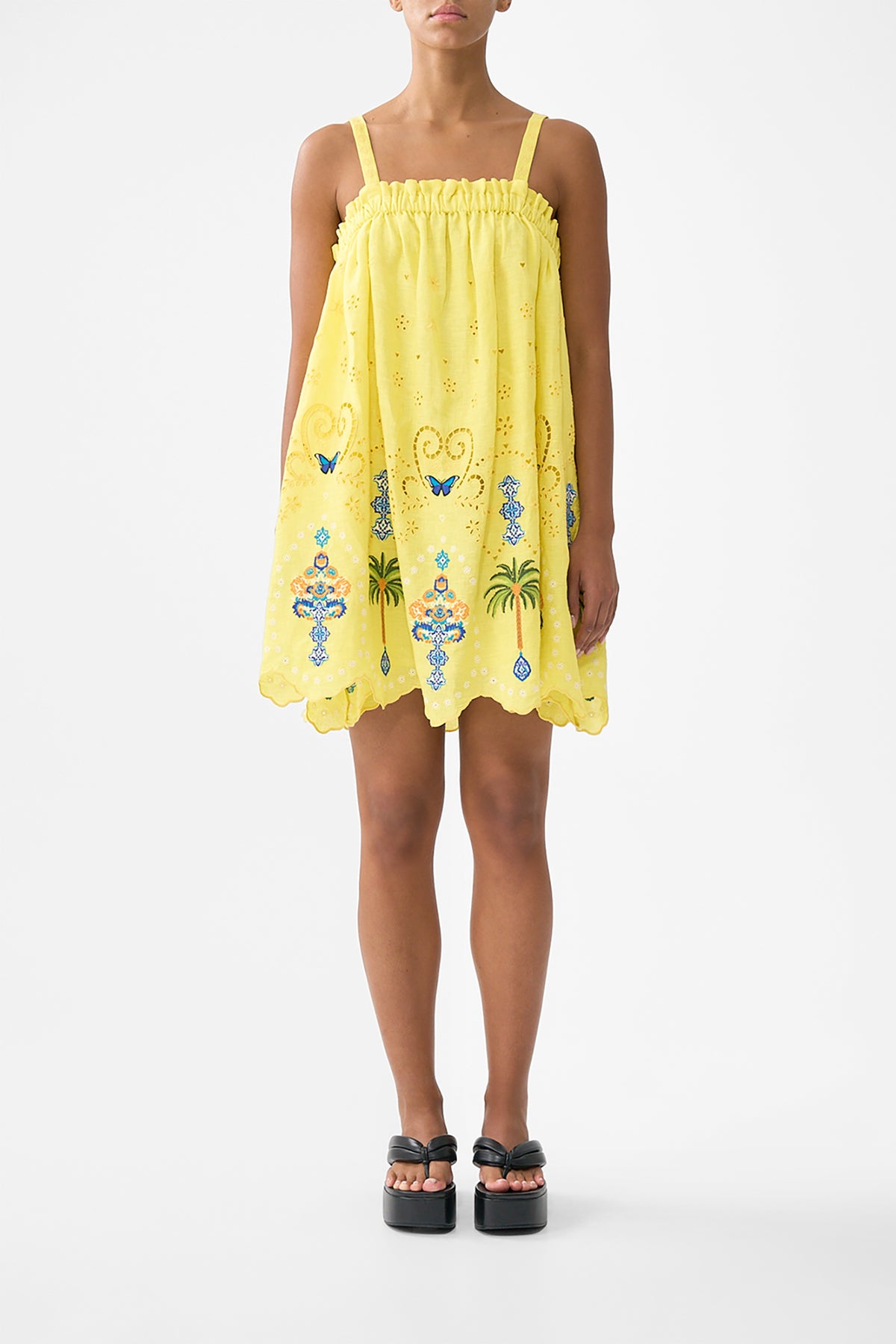 WIDE STRAP SHORT SUNDRESS SULTANAHMET SUMMER