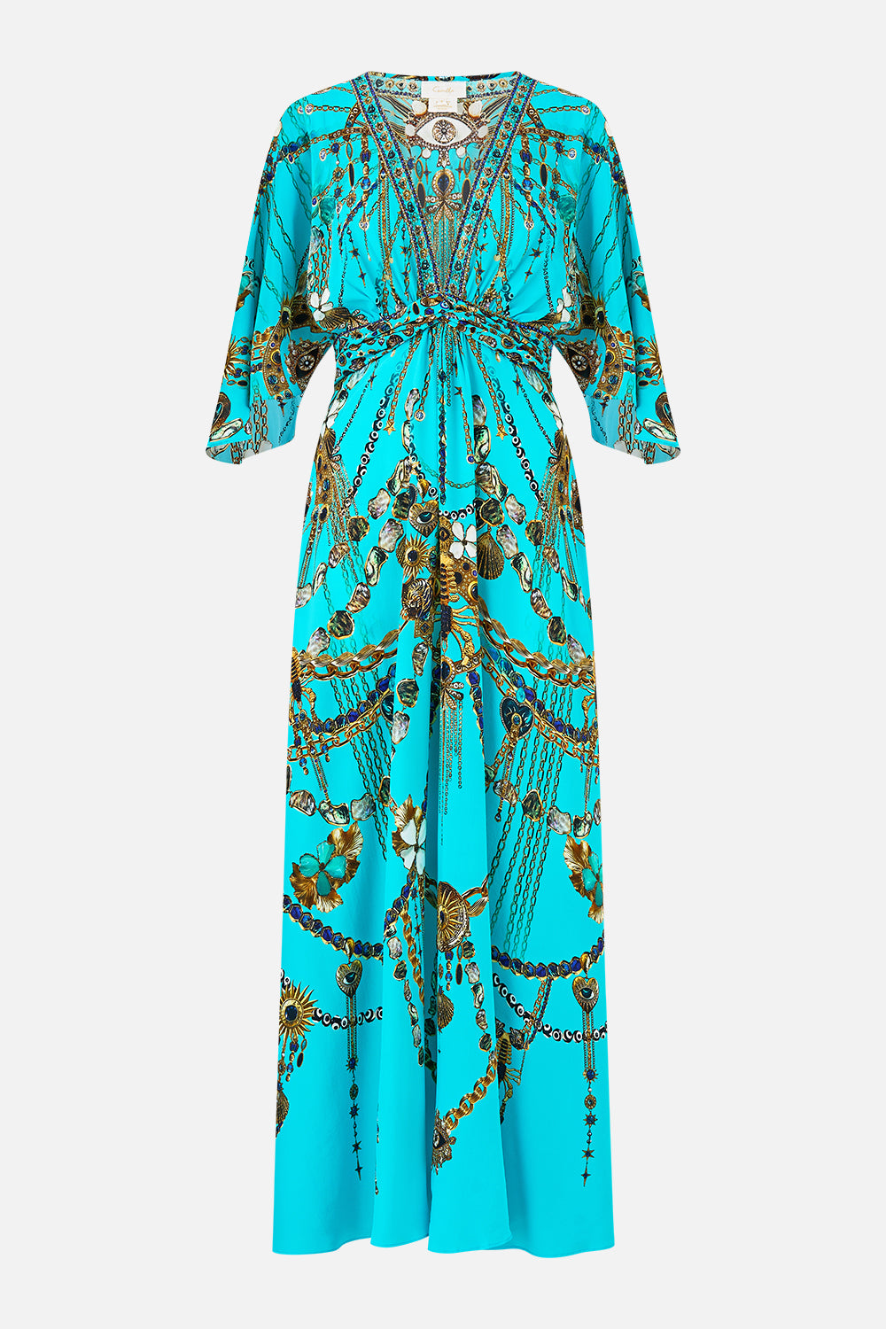 TWIST FRONT WAISTED DRESS TOTEMS AND TREASURES