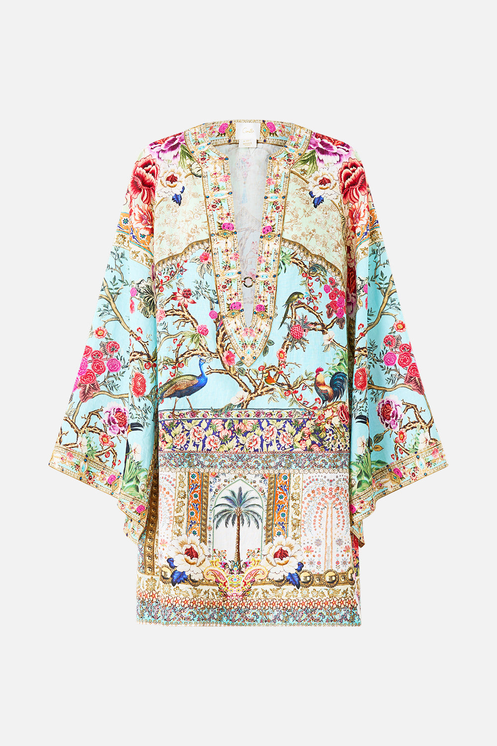DEEP V-NECK HARDWARE SHORT KAFTAN SULTANS AND QUEENS