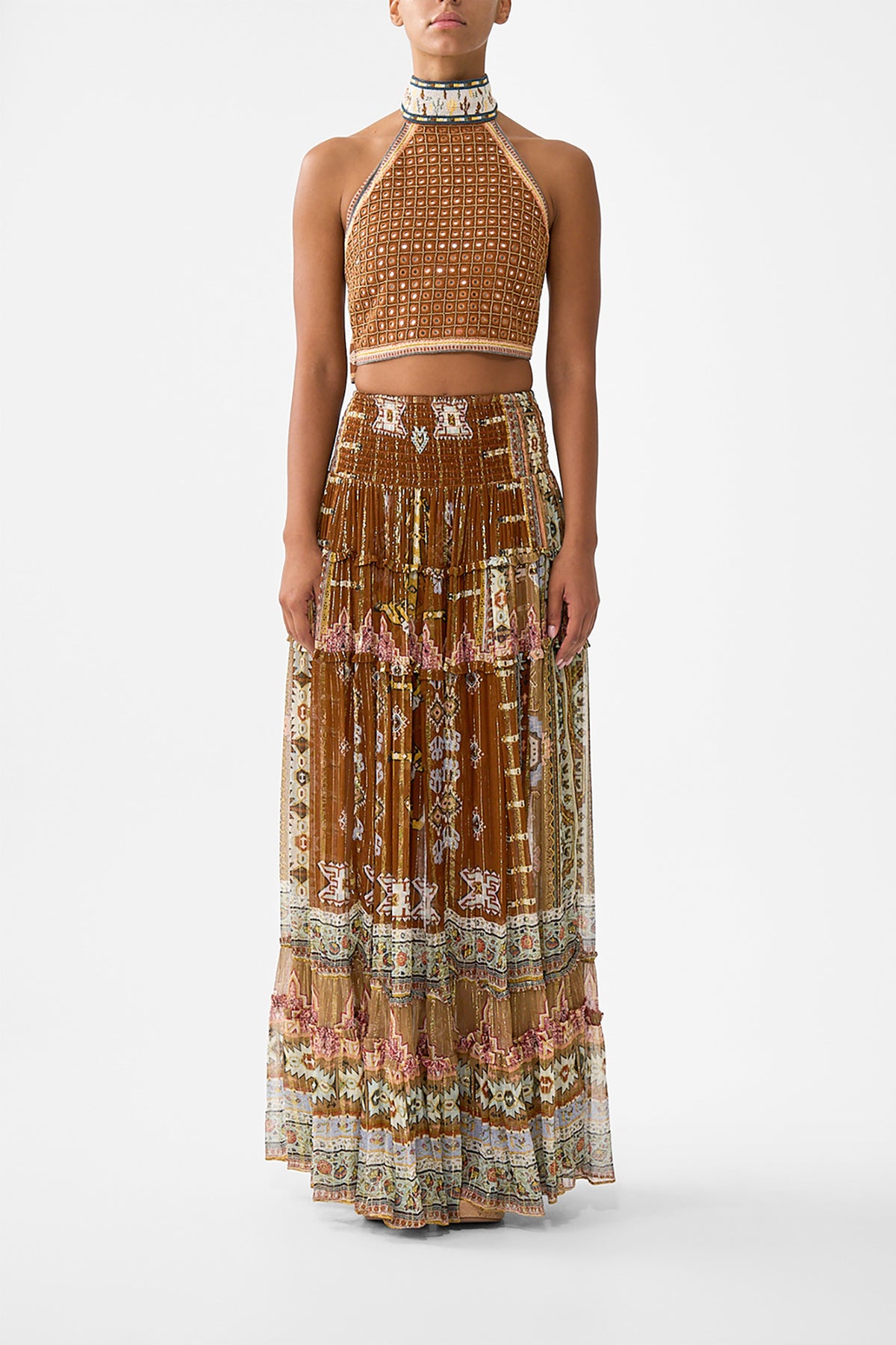 4 TIERED GATHERED SKIRT FABRIC OF TIME