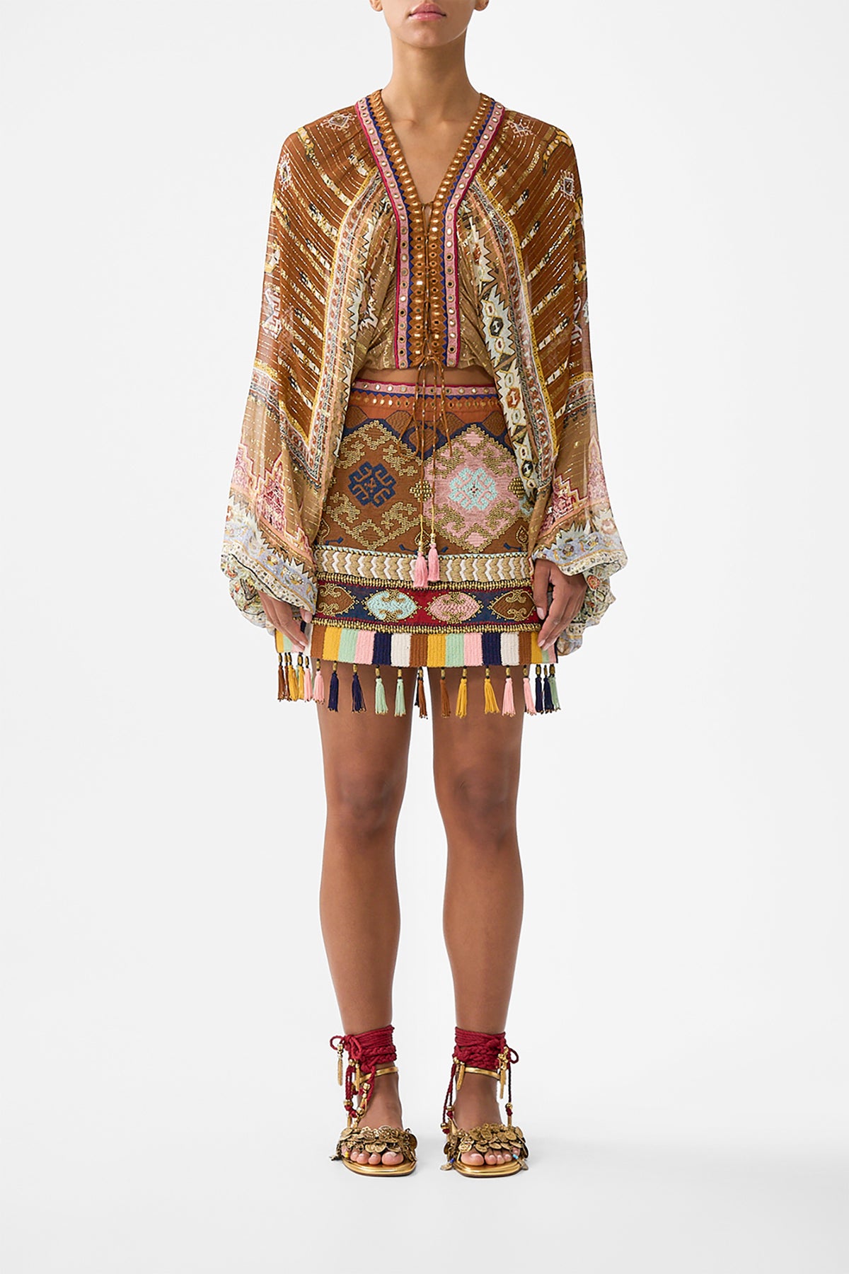 MINI SKIRT FABRIC OF TIME