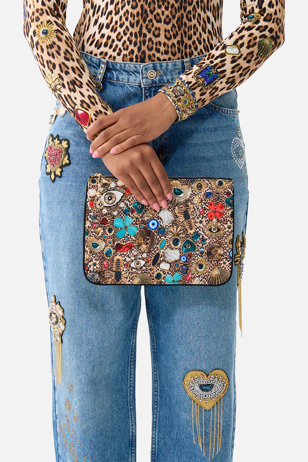 SMALL CANVAS CLUTCH NAZAR NIRVANA