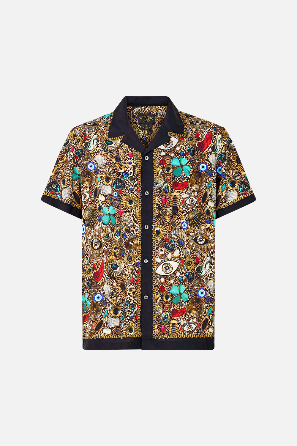 SHORT SLEEVE CAMP COLLARED SHIRT NAZAR NIRVANA