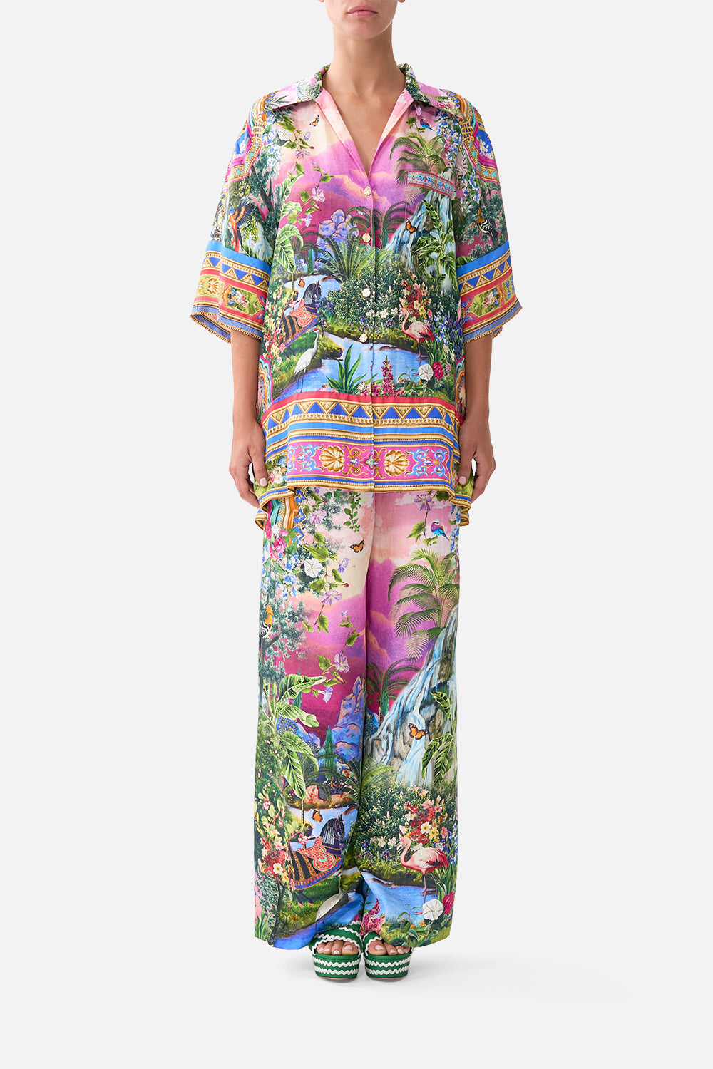 BUTTON FRONT LOUNGE PANT TURKISH DELIGHT