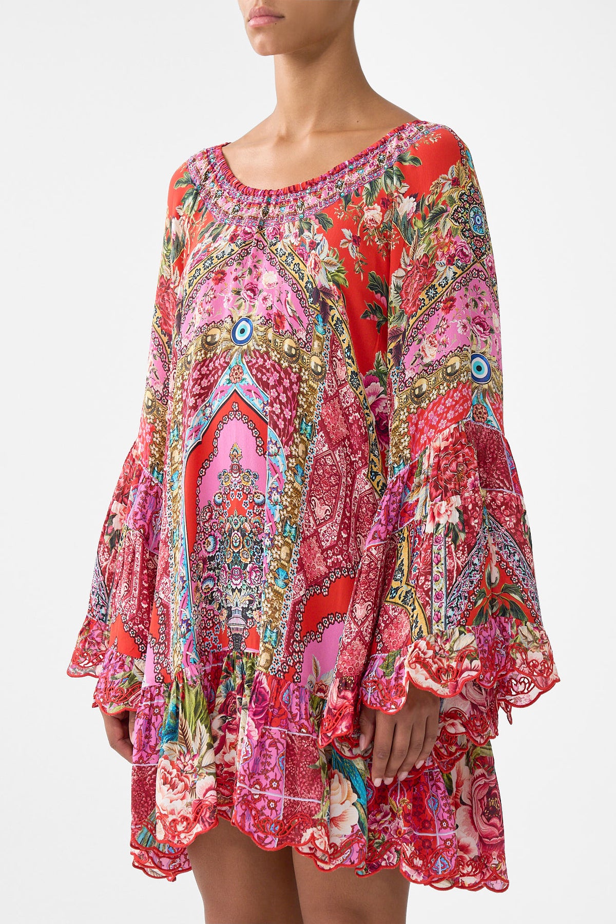 A-LINE FRILL DRESS HEIRLOOM EMPIRE