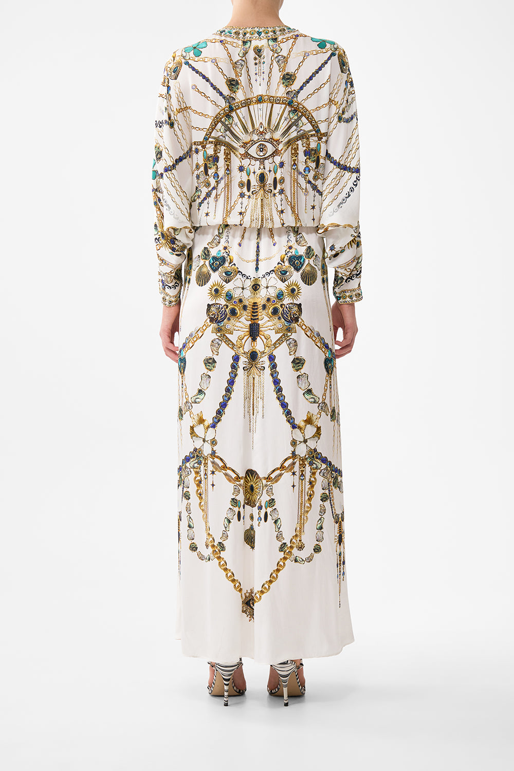 TWIST FRONT BATWING DRESS CHAIN GANG