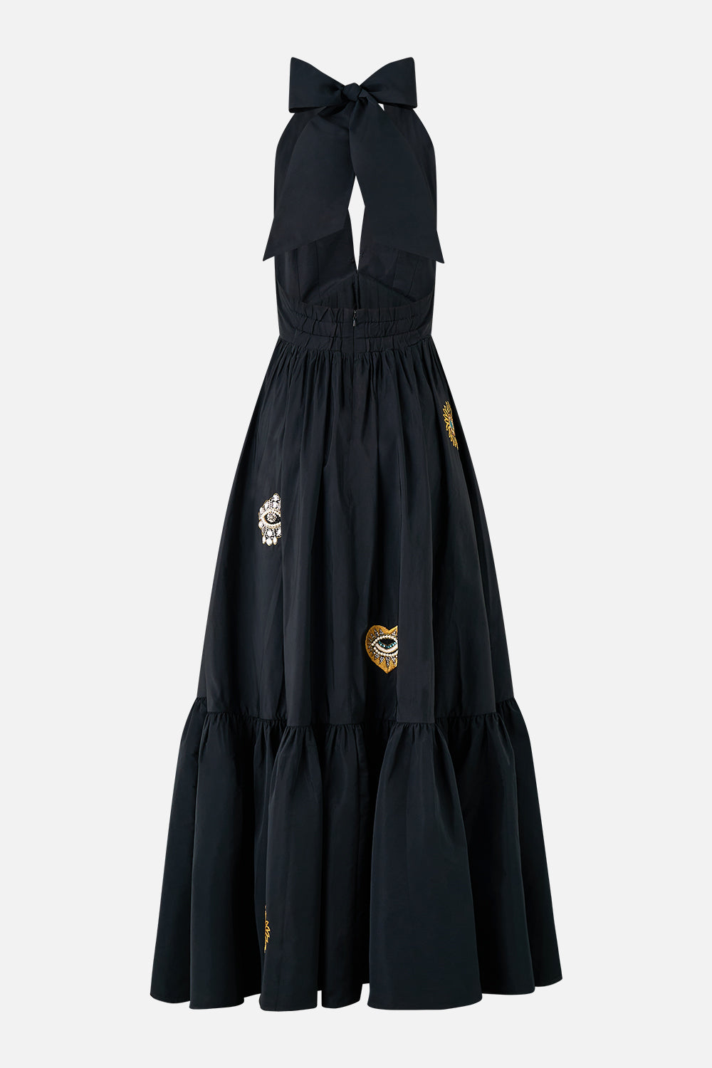 RUFFLE HEM HALTER DRESS AMULETS AND ALCHEMY