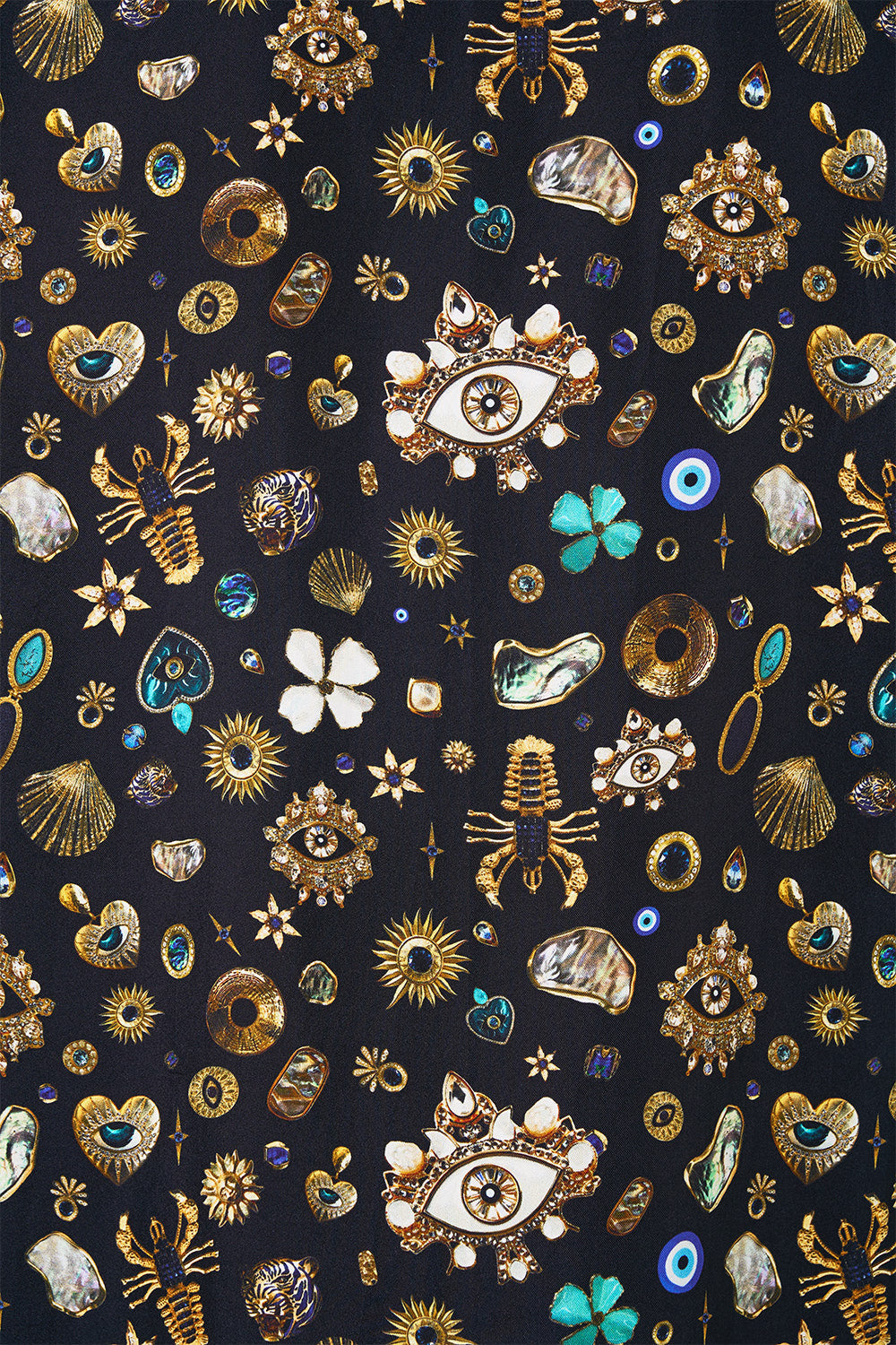 LONG SLEEVE CAMP COLLARED SHIRT AMULETS AND ALCHEMY