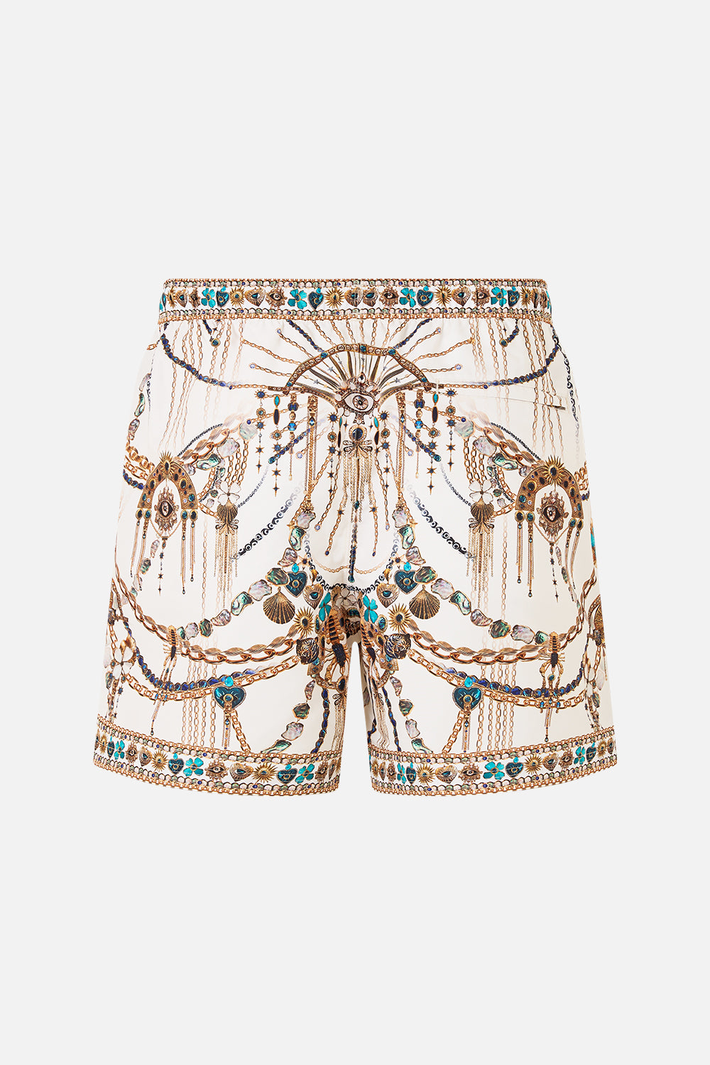 MID LENGTH BOARDSHORT WITH ELASTIC WAIST CHAIN GANG