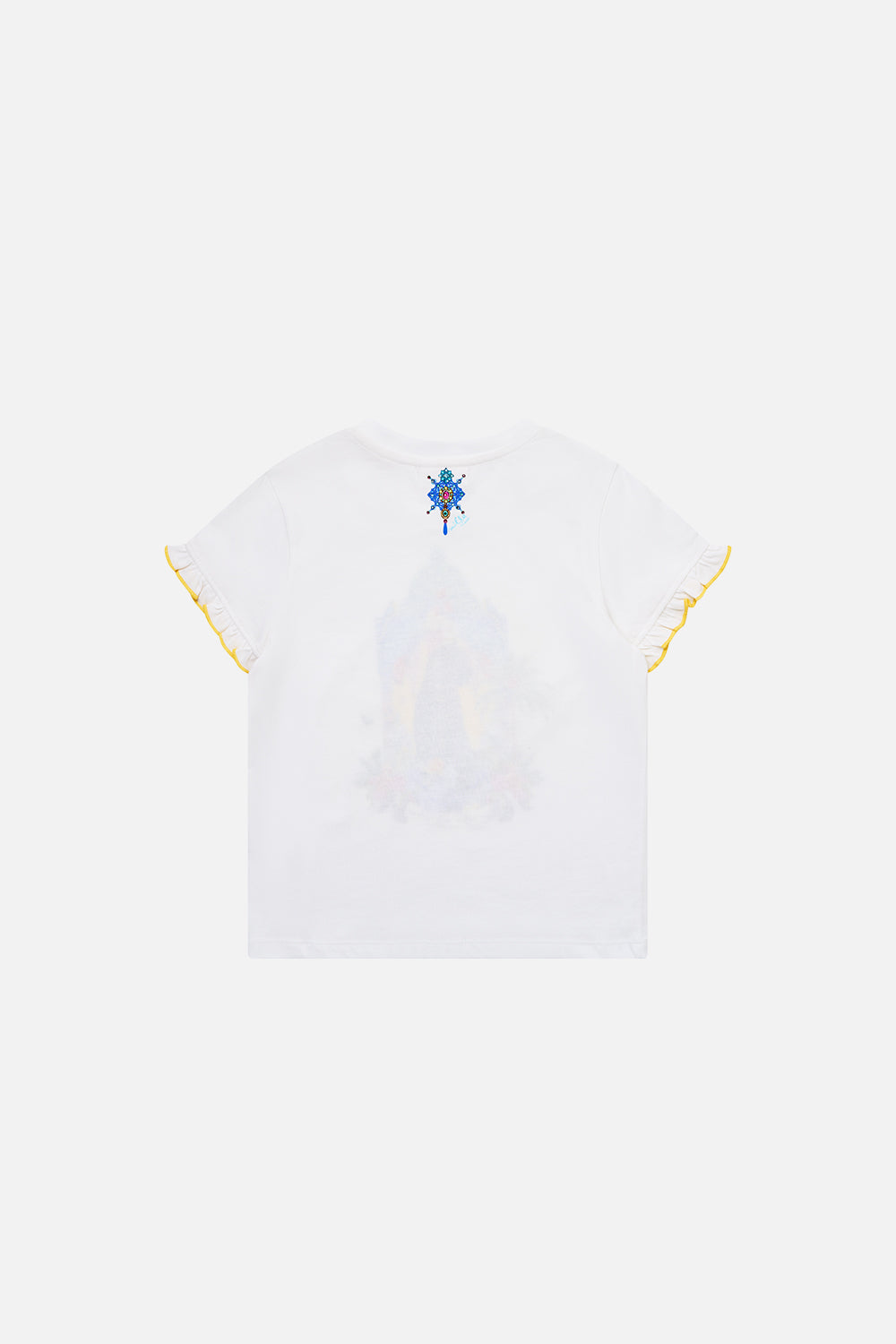 KIDS FRILL SLEEVE TEE WITH BABYLOCKED EDGE SULTANAHMET SUMMER